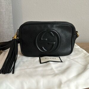 Authentic Gucci Small Soho Disco Bag Black